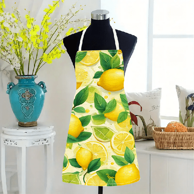 Moški ali ženski predpasnik s potiskom limon