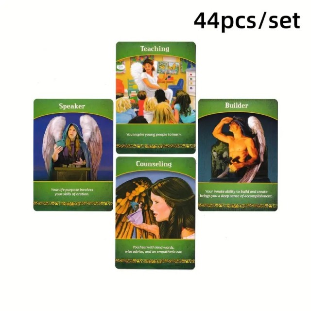 Komplet 44 duhovnih kart z angelskimi Ilustracijami