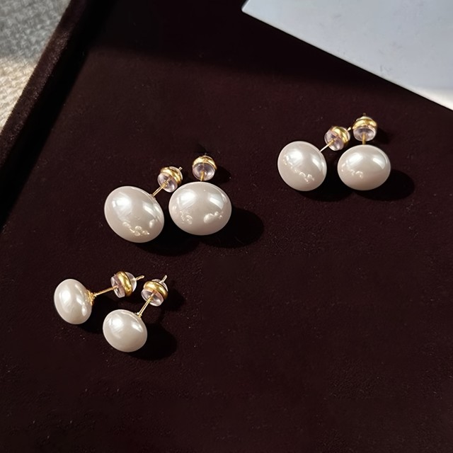 Komplet 3 parov s perlicami 