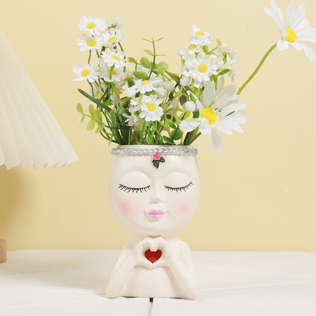 Cvetlični lonček VILA S SRČNIM POZDRAVOM