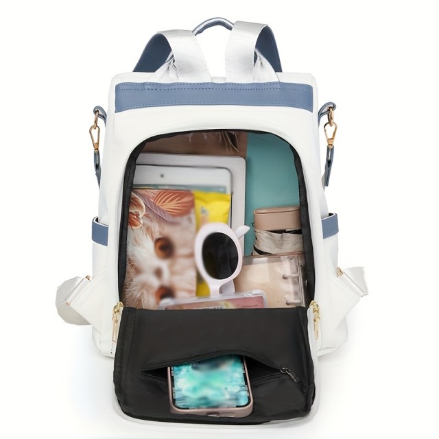 Elegantni dvobarvni ženski nahrbtnik 