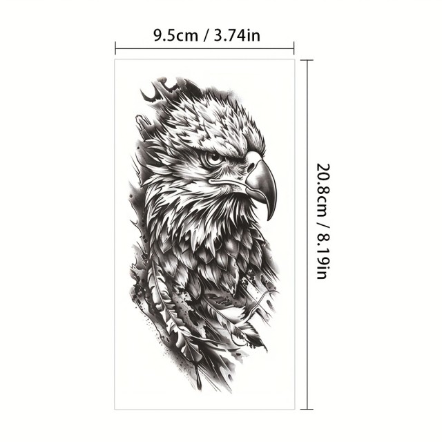 Moška začasna tattoo nalepka z orlom