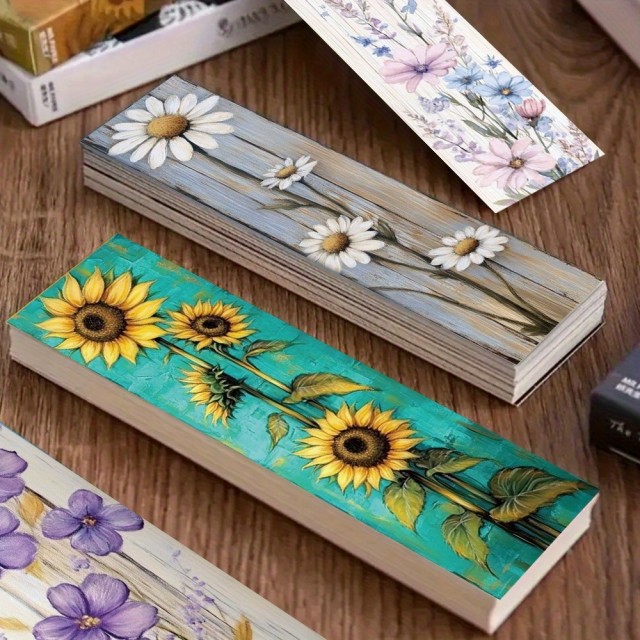 Komplet 32 rustikalnih cvetličnih knjižnih kazal 