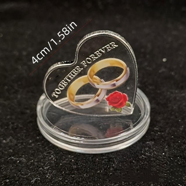 Spominski kovanec TOGETHER FOREVER 2 barvi