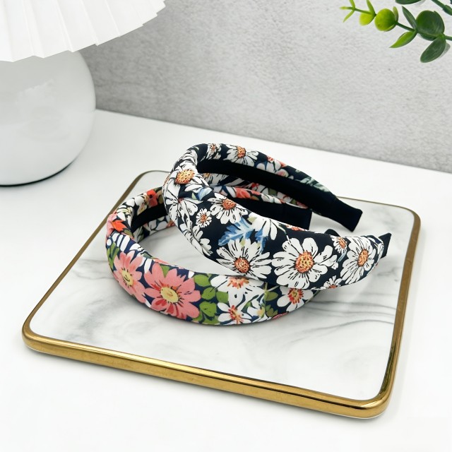 Komplet 4 cvetličnih obročev za lase 