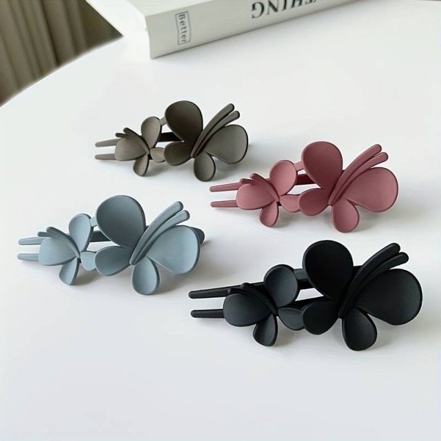 4 kosi elegantne sponke za lase z motivom metulja