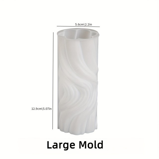 Silikonski kalup za sveče v obliki spiralnega valja