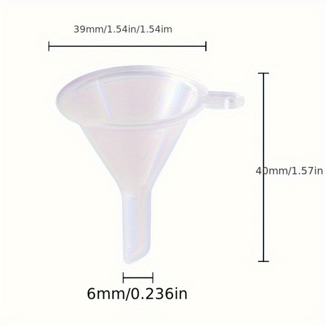 Mini plastični lijak – 5 kosov