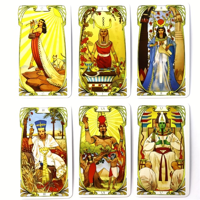 78-delni komplet tarot kart – Egipčanski Art Nouveau tarot