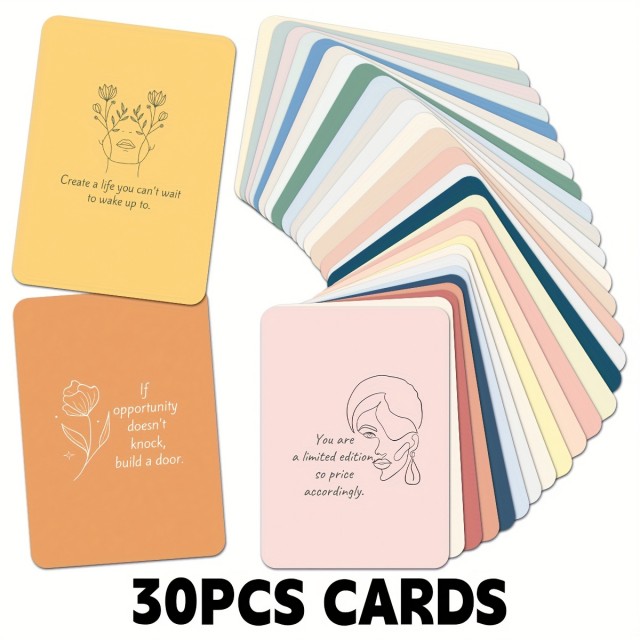 30 Pozitivnih Kartic s Potrditvami – Za Navdih in Več Samozavesti