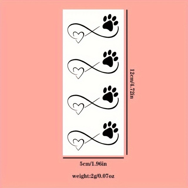 Vodoodporna tatu nalepka z motivom tačk