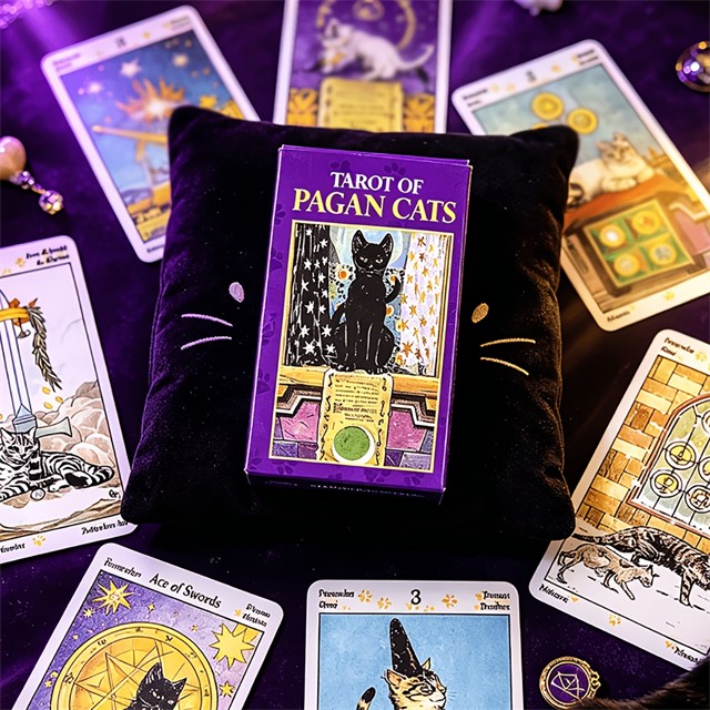 Tarot karte poganskih mačk – 78 kart