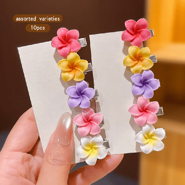 10 kosov pisanih cvetličnih lasnic 