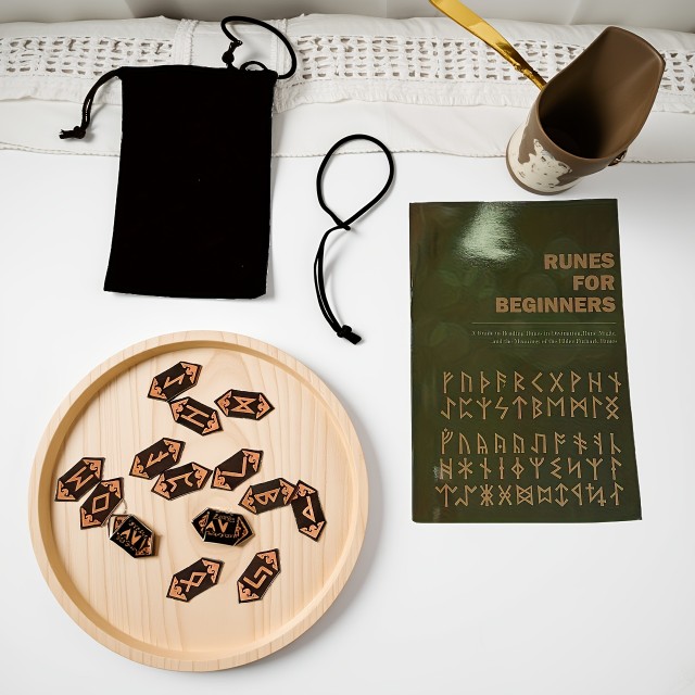 Komplet 24 run z navodili in črno darilno vrečko