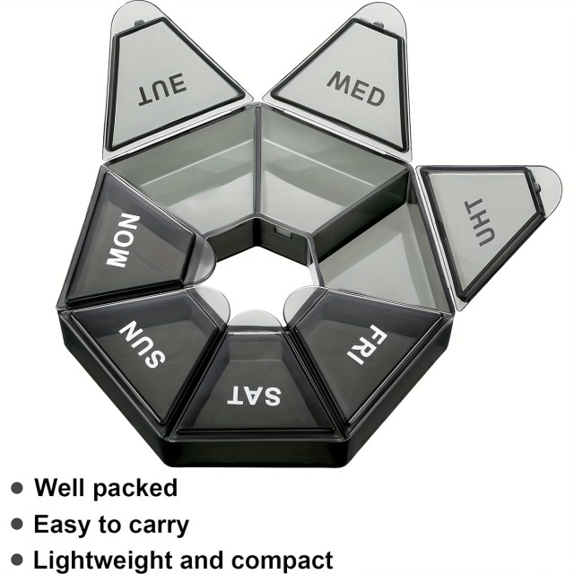 Tedenski potovalni organizator za zdravila – 7-dnevna škatlica