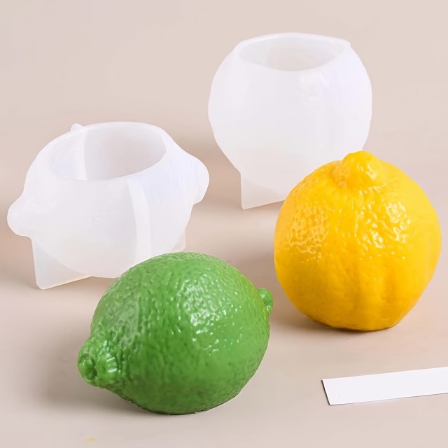 Silikonski kalup v obliki agruma za sveče ali mila