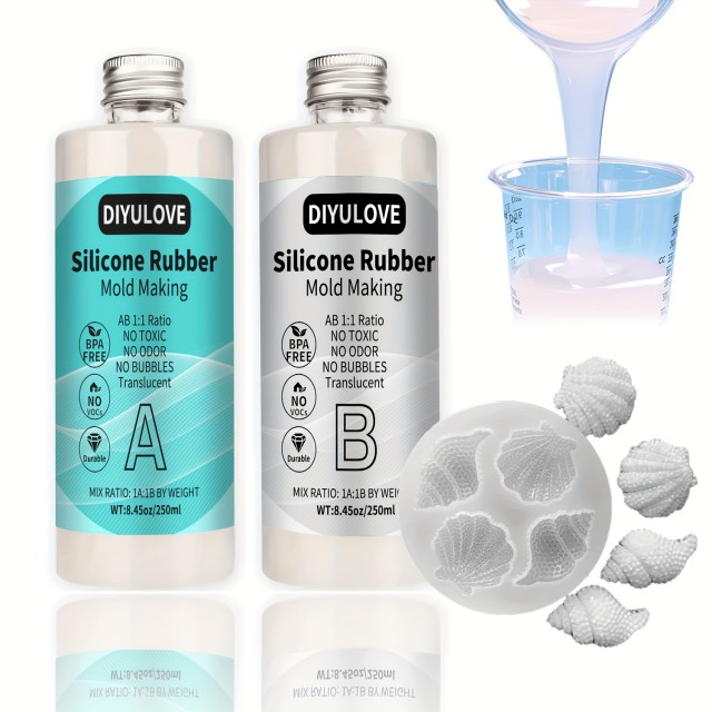 Silikonska guma za izdelavo kalupov – 2-komponentna (A+B) | 1 : 1