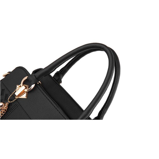 Elegantna črna ženska torbica v črni barvi T32