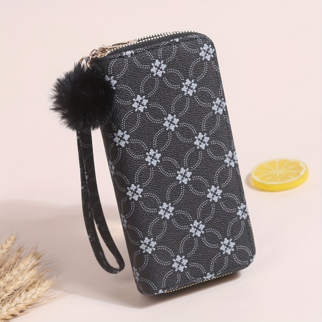 Funkcionalna ženska denarnica z dvojno zadrgo