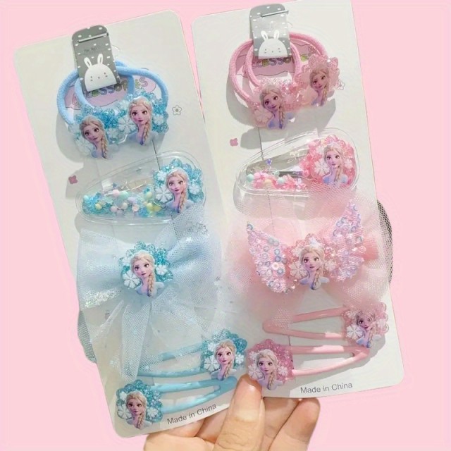 6 delni komplet lasnic in sponkic Elsa 2 barvi