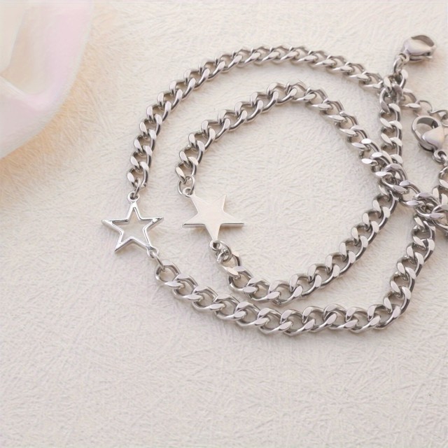 Zapestnici za pare z zvezdami iz nerjavečega jekla