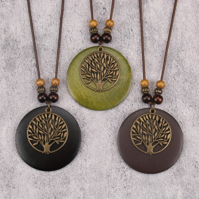 Vintage Bohemska Ogrlica Drevo Življenja 3 barve