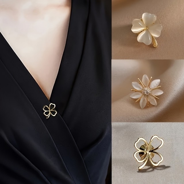 Komplet 6 elegantnih minimalističnih brošk