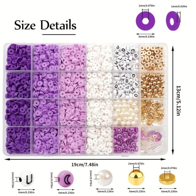 Komplert za izdelavo nakita v vijola odtenkih