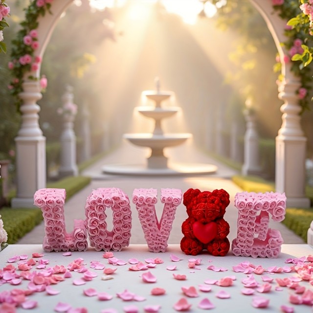 5 delni set silikonskih modelov LOVE z medvedkom