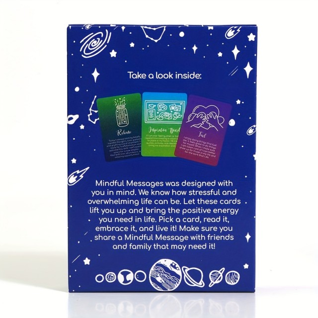 Komplet 50 kart Zavestna sporočila pozitivne afirmacije