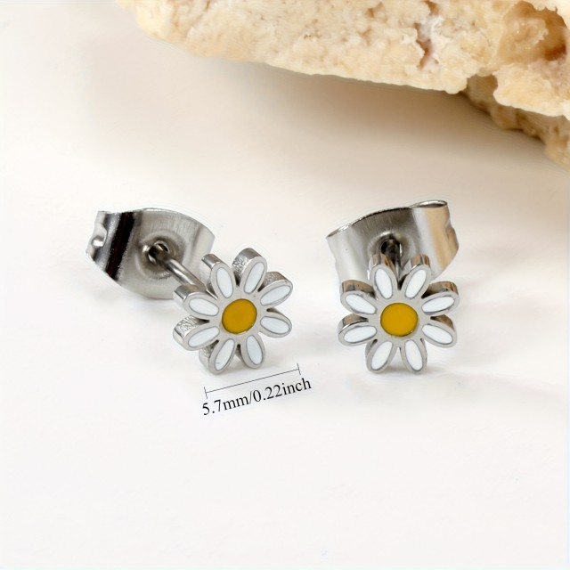 1 par drobnih uhanov rožice 316 nerjaveče jeklo