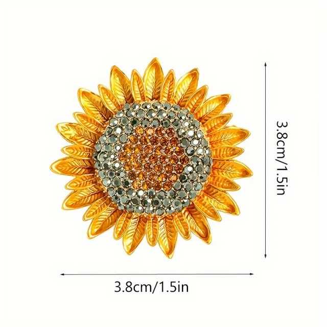 Čudovita broška v obliki sončnice