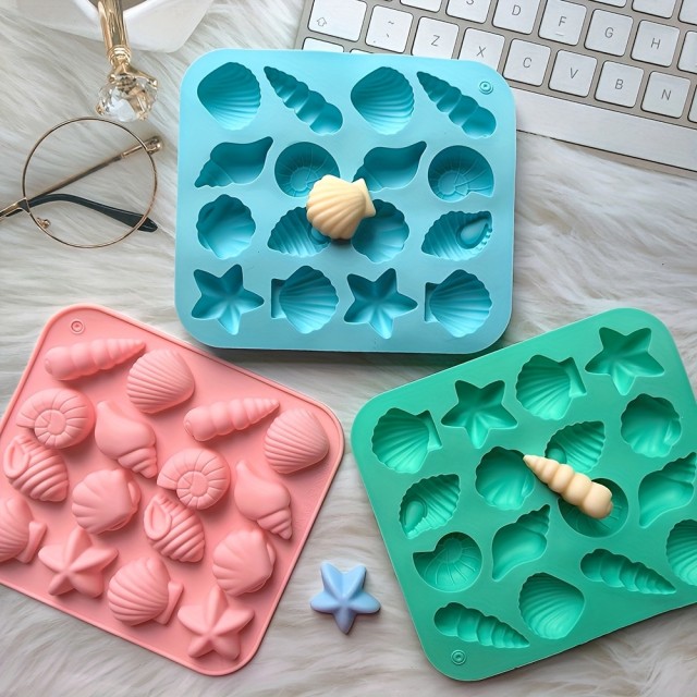 3 kosi silikonskih modelov v obliki morskih živali