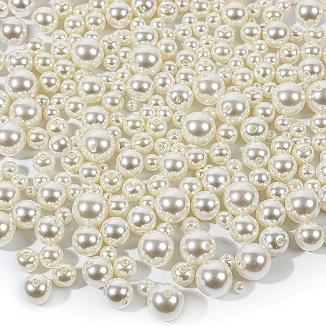 Dekorativne biserne perlice za izdelavo nakita – 50 kosov