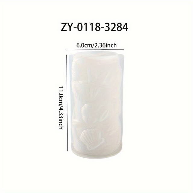 Silikonski kalup za visoke sveče z morskim motivom