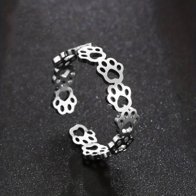 Prilagodljiv prikupen prstan v 3 barvah, tačke