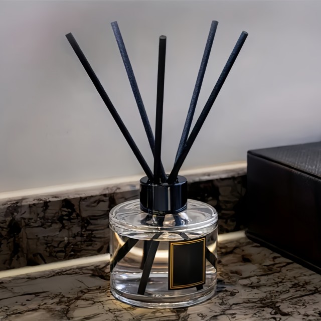 Črne ratan palčke za difuzor – 10 kosov 20 cm