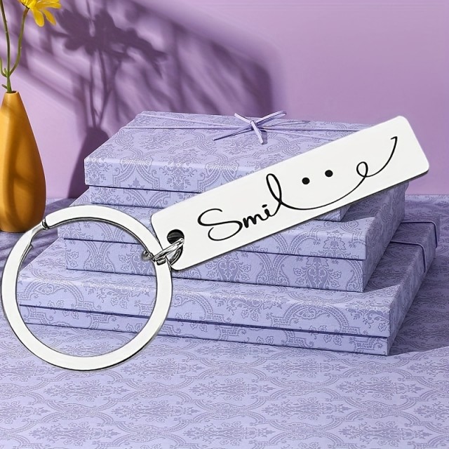 Komplet 2 obeskov za ključe SMILE