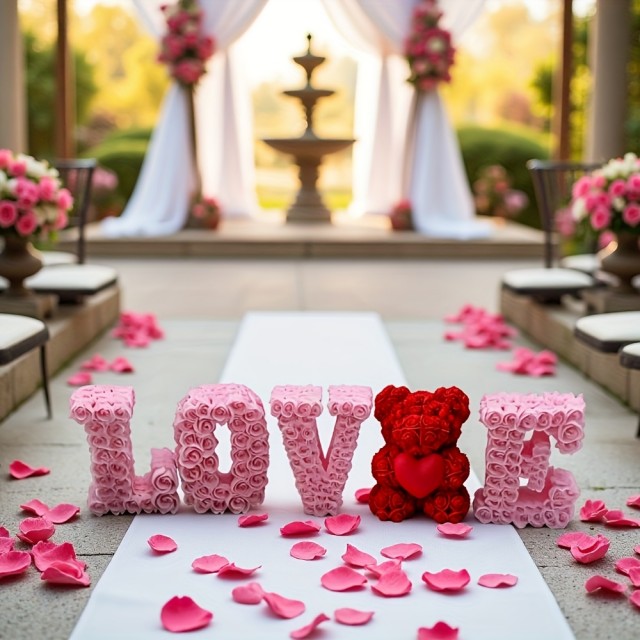 5 delni set silikonskih modelov LOVE z medvedkom