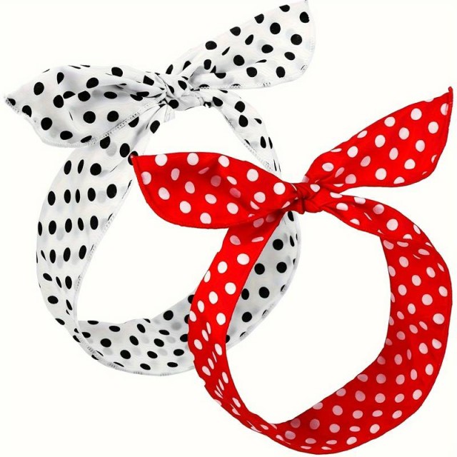 Komplet 2 retro trakov za lase s pikicami