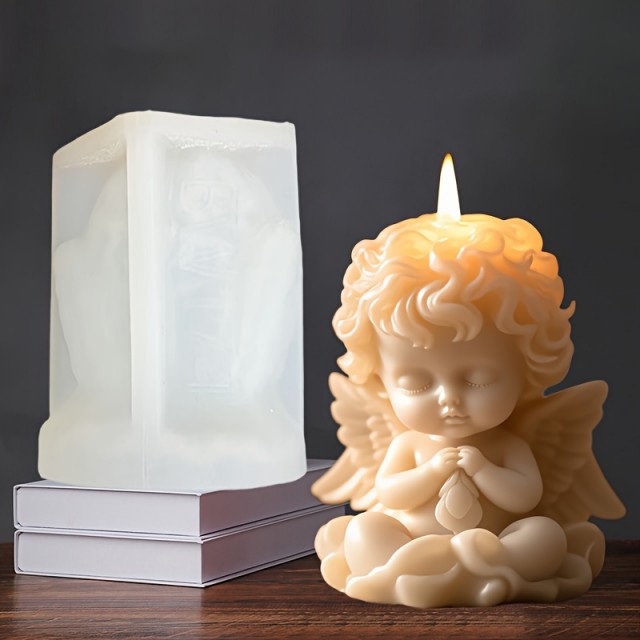Silikonski model za sveče v obliki angelčka