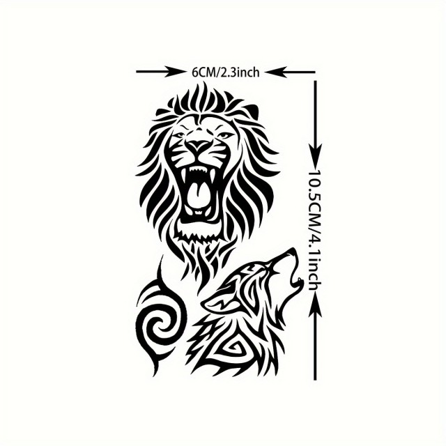 Komplet 52 majhnih realističnih črnih začasnih tetovaž