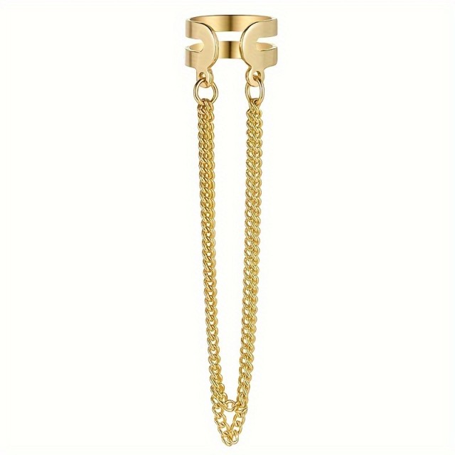 Uhan enojni s ketnico 2 barvi 