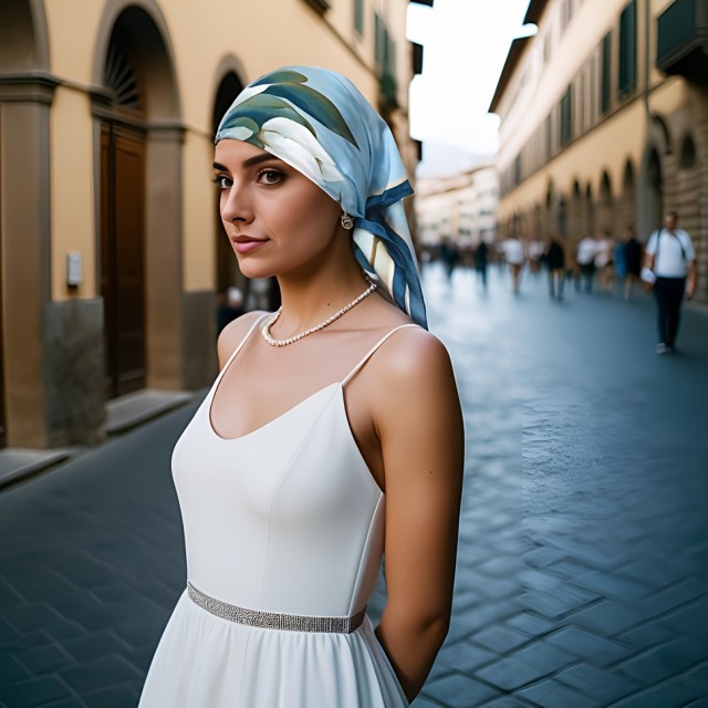 Elegantna ženska kvadratna ruta s potiskom lotosa