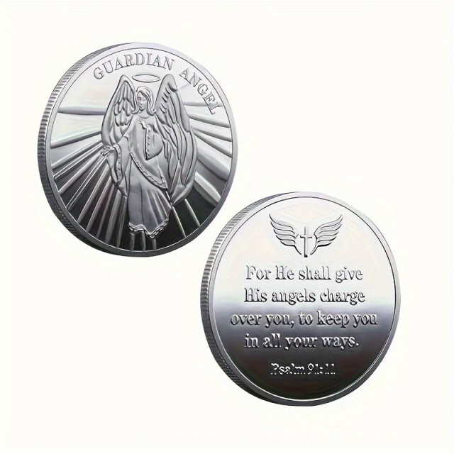 Spominski kovanec v srebrni barvi ANGEL VARUH