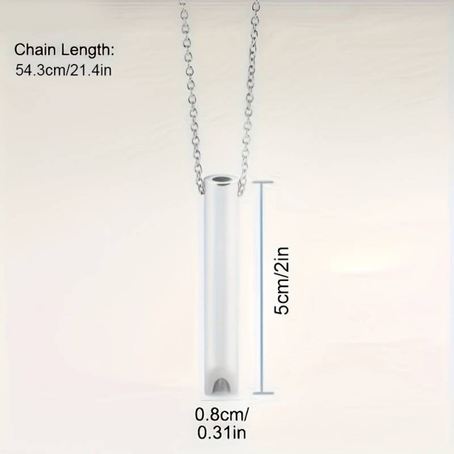 Pomirjujoča dihalna ogrlica s piščalko, zmanjšuje stres