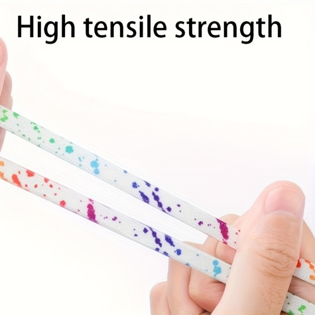 Elastične športne vezalke z barvnim potiskom – 100–105 cm