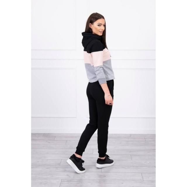 Trenirka dvodelna črna UNI