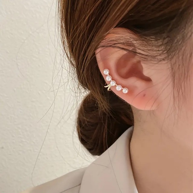 Enojni uhan s perlicami (luknjice niso potrebne)