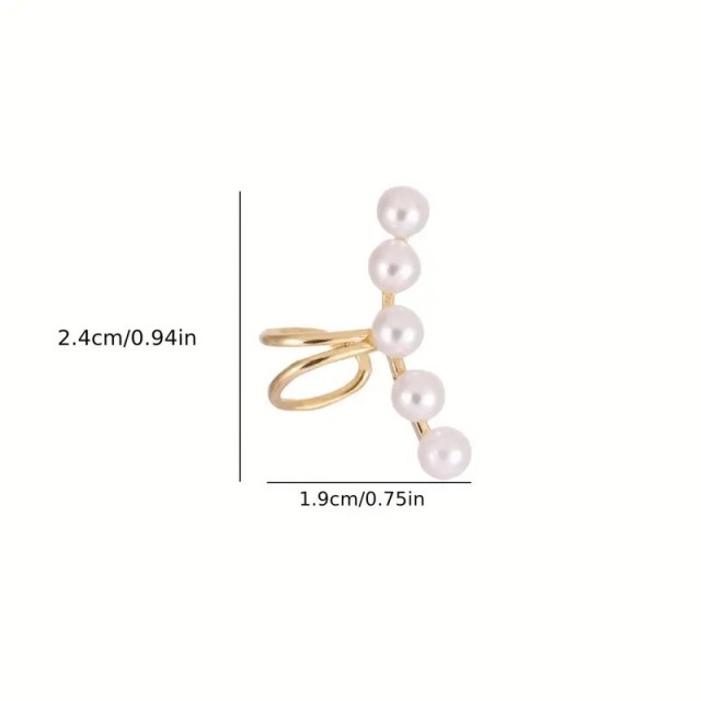 Enojni uhan s perlicami (luknjice niso potrebne)